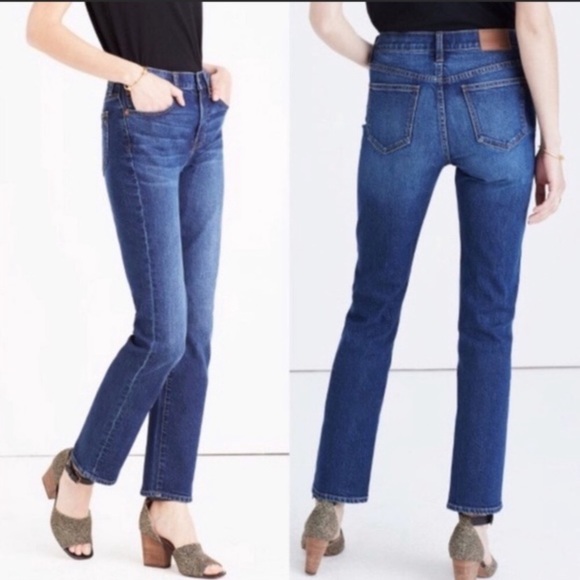 Madewell Rail Straight Leg Jeans - Picture 1 of 6